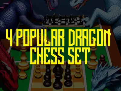 4 Dragon Full Chess Set PACK  - 24 Different Design  3D print model