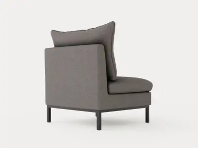 Tribeca armchair Low-poly 3D model
