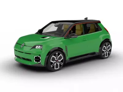 Renault 5 E-Tech 2025 3d model 3D model