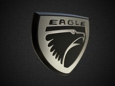 eagle logo 3D model