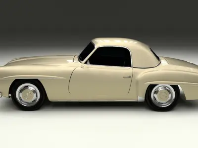Mercedes 190SL Hard Top 3D model