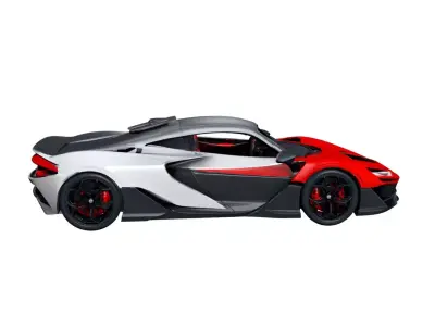 McLaren W1 2025 Futuristic High Performance Hypercar 3D model