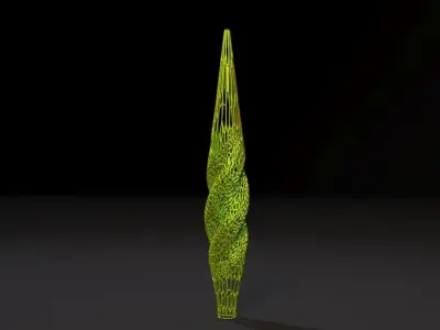 Christmas tree decor icicle 3 3D print model
