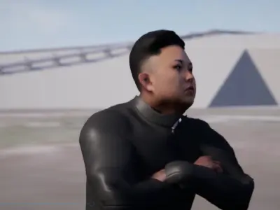 Kim jong un 3d unreal engine and unity -- coolgames 3D model