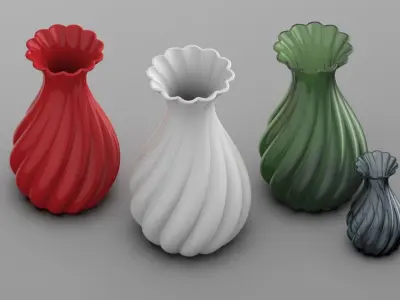 Flower Vase 3D print model buy