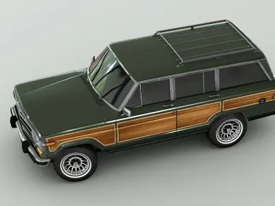 Jeep Wagoneer Low-poly 3D model