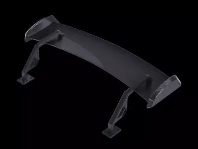 Spoiler carbon tuning auto part industrial 3D model