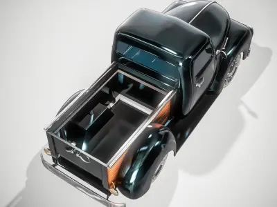 Historical Pickup Car 3D model