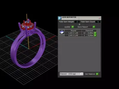 ring woman  3D print model 114
