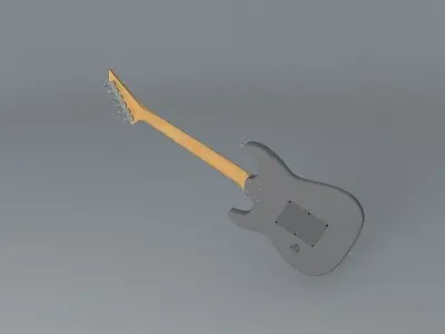 Jackson HR Giger guitar Free 3D model