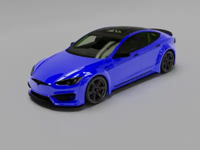 Tesla Model S Prior Design 3D model