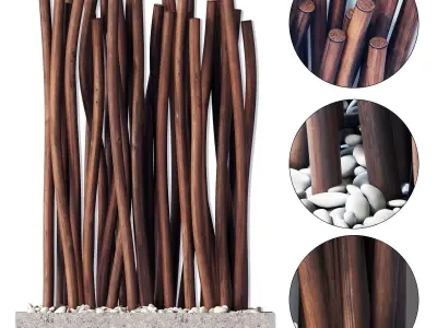 Screen small thick branch n1 3D model