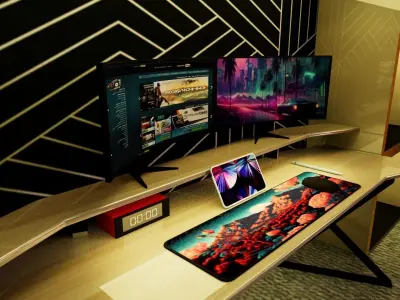 The Room  Low-poly 3D model