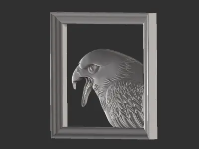 eagle in frame 3D print model