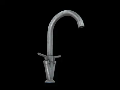 Bath TAP old Low-poly 3D model