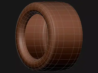 Michelin Pilot Sport 2026 Hypercar and GTP Medium Slick Tire 3D model