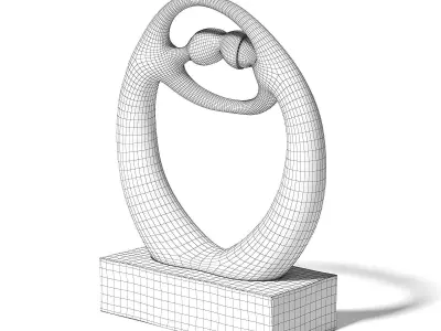 Stone Sculpture 3D Model 3D model