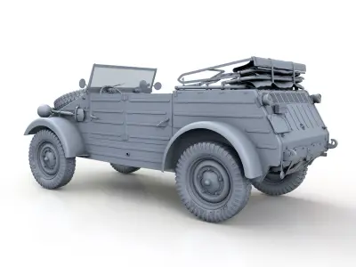 Volkswagen Typ 82 - Kuebelwagen 3D model