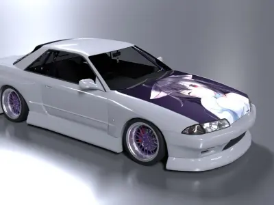 Nissan Skyline R32 Tuning 3D model