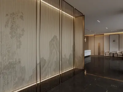 hotel lobby 3D model