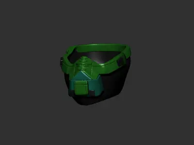 helmet high poly sculpt 3d printable  3D model 10