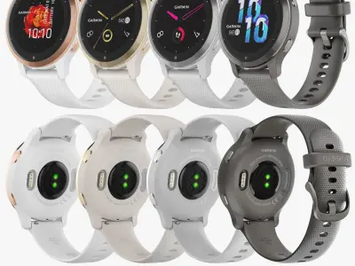 Smart Watch Garmin Venu 2S all colors 3D model