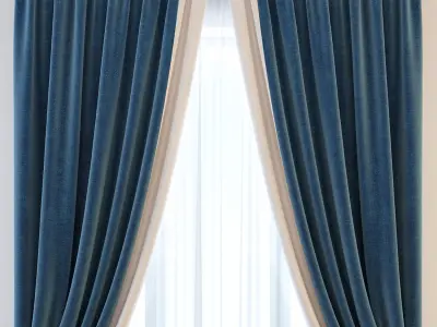 Set 11 Curtains 3D model