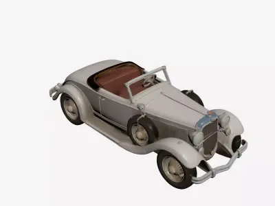 1920s Early Vintage Roadster 3D model 3D model