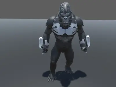 King Kong Animated 3D model 3D model