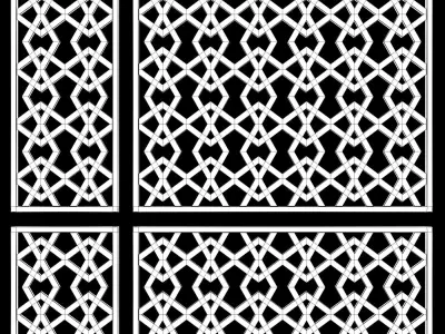 Arabic Islamic pattern wood decorative plaster 3D model order