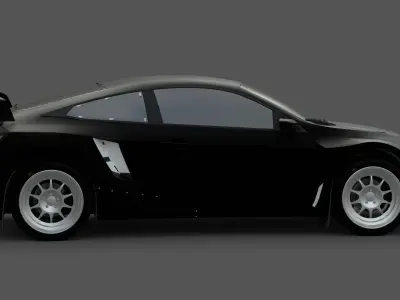 2017 Honda Civic 3D Model  Detailed Game Ready Sedan Low-poly 3D model