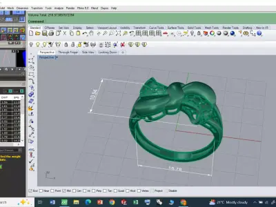 rings 3D print model