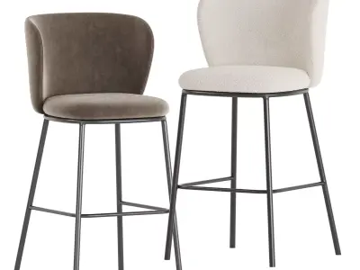 Ciselia Bar Stool 3D model