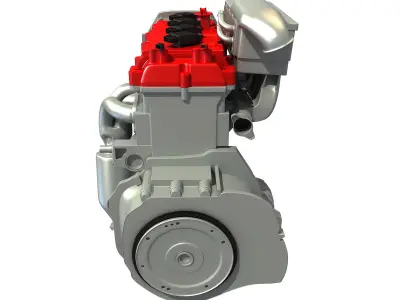 Generic Car Engine 3D model