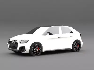 Audi A1 2019 car 3D model