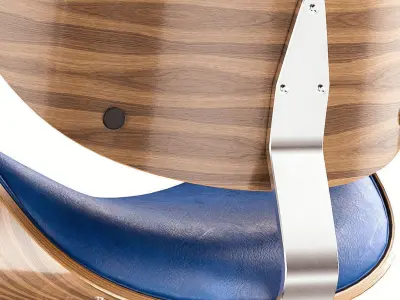 Corvus Madonna Mid-century Teal Accent Chair 3D model