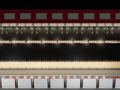 Generic Race Track  Low-poly 3D model