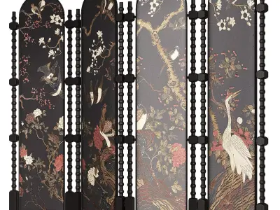 Screen partition 3D model