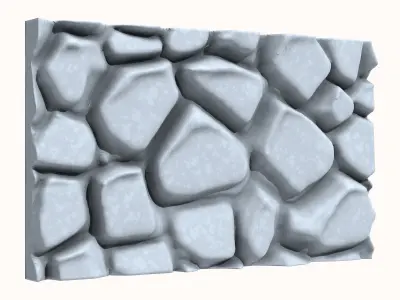 Stone wall 196 3D model