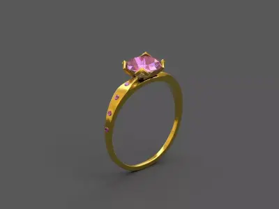 High-Quality 3D Ring Model Low-poly 3D model buy
