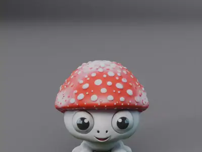 mushroom 3D model