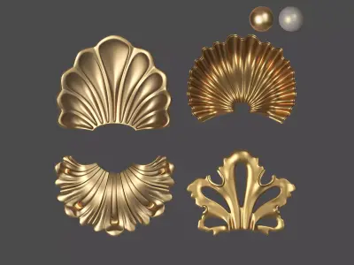 Shell 01 Low-poly 3D model