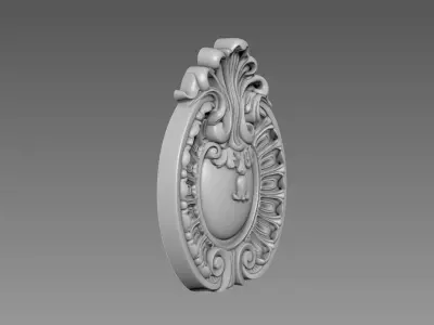 Rosette Decor 3D model
