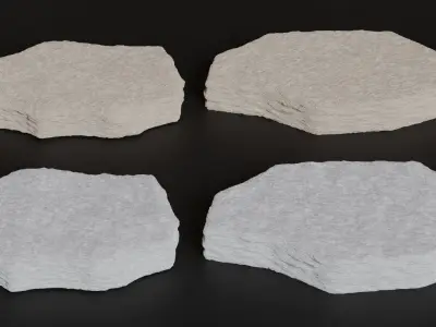 Rock Podium for Product Display 3D model