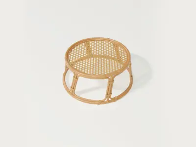 Bamboo table top mesh 3D model