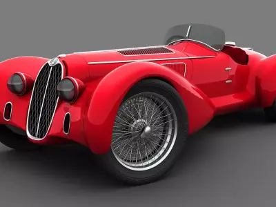 Alfa Romeo 8C-2900 Mille Miglia 1938 3D model