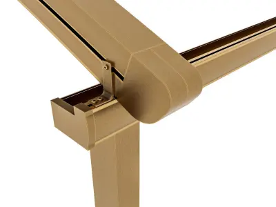 Motorized Pergola 4 antique bronze matte 3D model