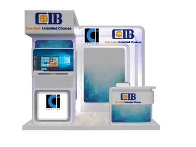  Booth Exhibition Stand a369b 3D model