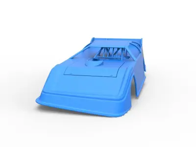 Shell of Super Dirt Late model Version 1 Scale 1 to 25 3D print model