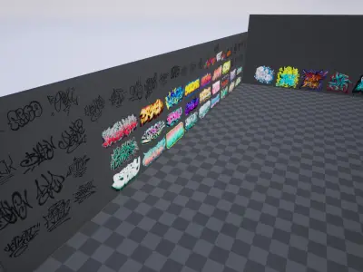 Graffiti Pack Decals IV Texture
